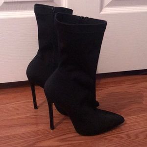 Black Sock Booties size 5